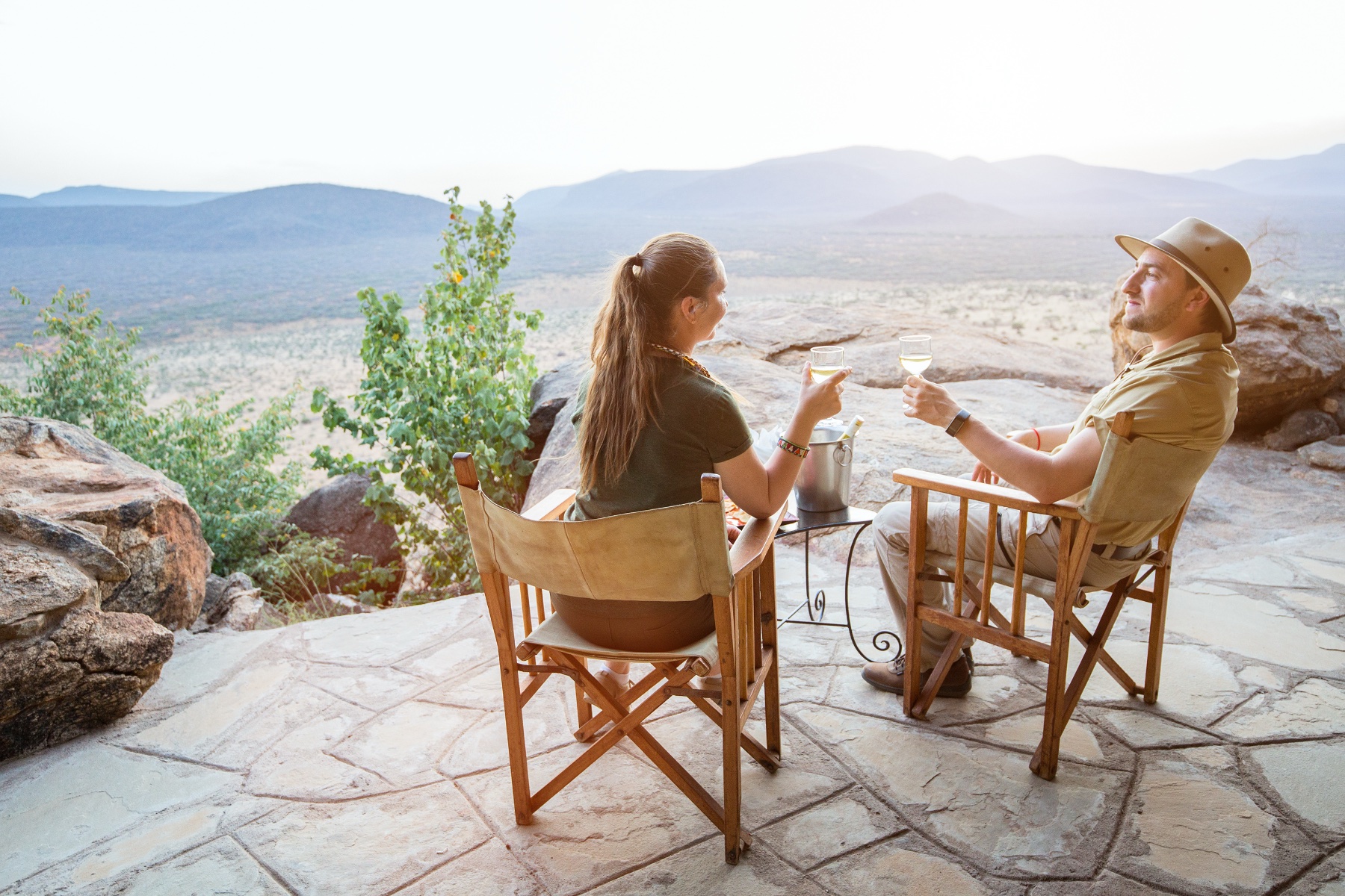 Golden sunset over the Serengeti plains